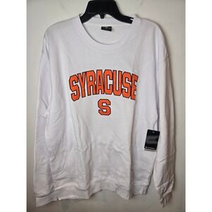 Colosseum Syracuse Orange Crewneck Sweatshirt White Mens XL